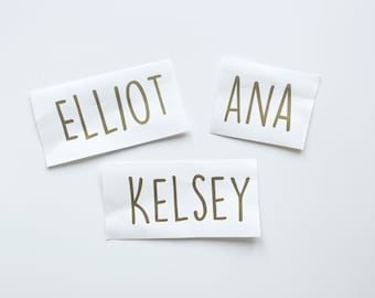 Vinilo adhesivo personalizado / Pegatina con nombre para cajas y bolsas de regalo / Vinilo adhesivo para bodas, despedidas de soltera, cumpleaños y damas de honor