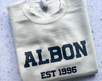 Sudadera Alex Albon, sudadera universitaria, sudadera de conductor