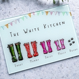 Customised Glass Chopping Board, Kitchen Gift, Personalised Gift bild 8