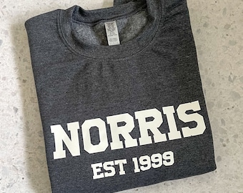 Sudadera de Lando Norris, sudadera universitaria, sudadera de piloto, sudadera de McLaren