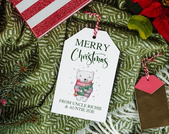 Custom Printed Christmas Gift Tags, Christmas Tags, Swing Tags, Christmas Gift Tags, Personalised Christmas Tags, Custom Christmas Gift Tags