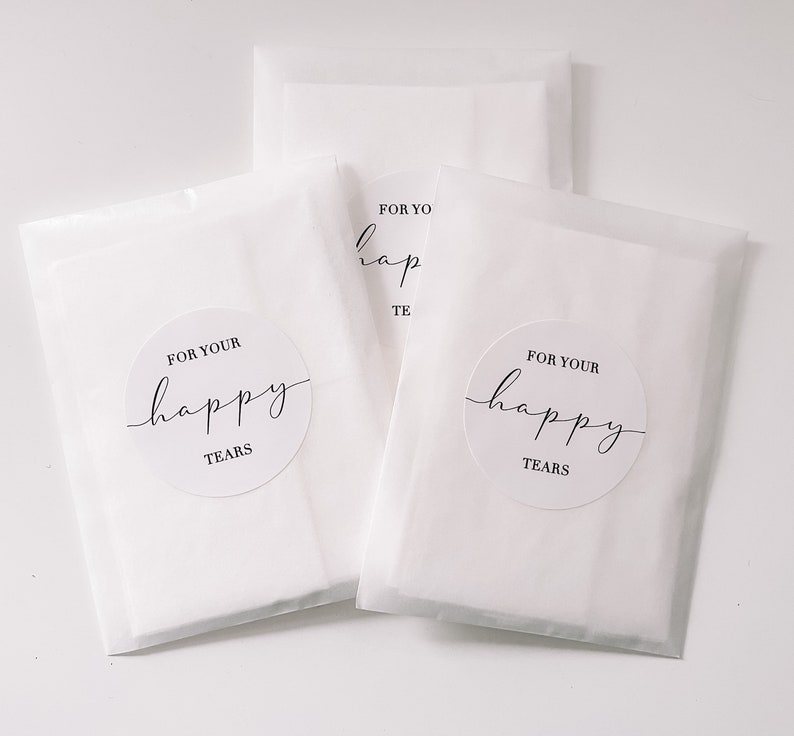Happy Tears Tissue Packs Wedding Tissues for Your Happy - Etsy