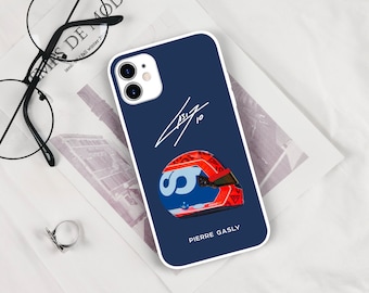 Funda para teléfono Pierre Gasly F1: regalo para un fan del automovilismo