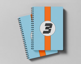 McLaren Monaco Livery Spiral Notebook: Motorsport Fan Gift