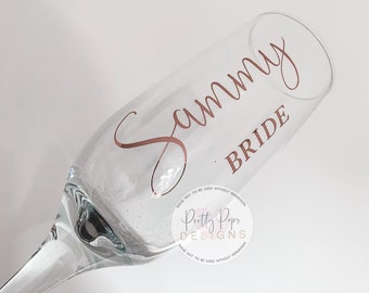 Personalised Champagne Flute