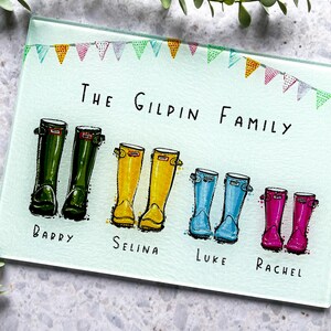 Customised Glass Chopping Board, Kitchen Gift, Personalised Gift bild 6