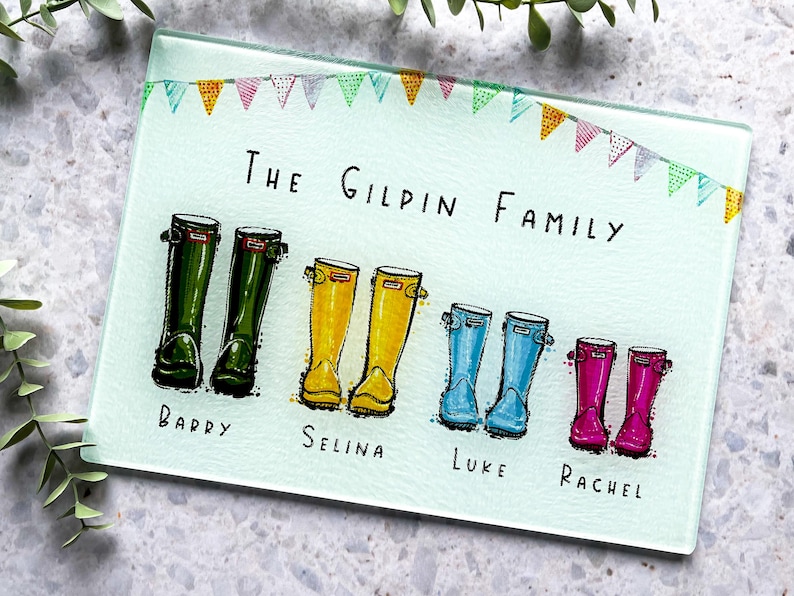 Customised Glass Chopping Board, Kitchen Gift, Personalised Gift bild 6
