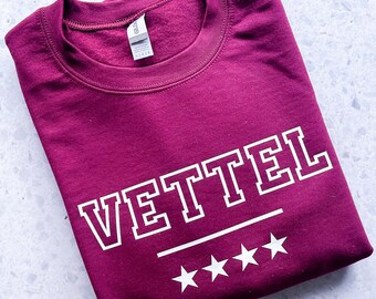 Sudadera de estrellas de Sebastian Vettel, sudadera universitaria, sudadera de piloto