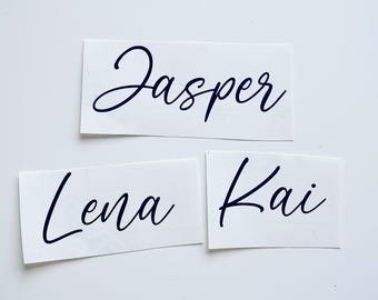 Personalised Vinyl Decal | Custom Name Sticker for Gift Boxes & Bags| Wedding Bridesmaid Hen Party Birthday Vinyl Decal