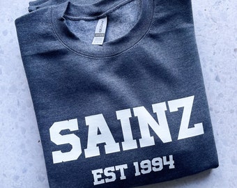 Carlos Sainz Sweatshirt, University Sweatshirt, Driver Sweatshirt