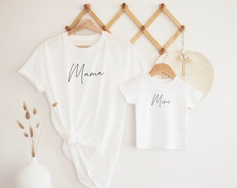 Camisetas, tops y bodys a juego para mamá y mini, para el Día de la Madre, regalo para el Día de la Madre.