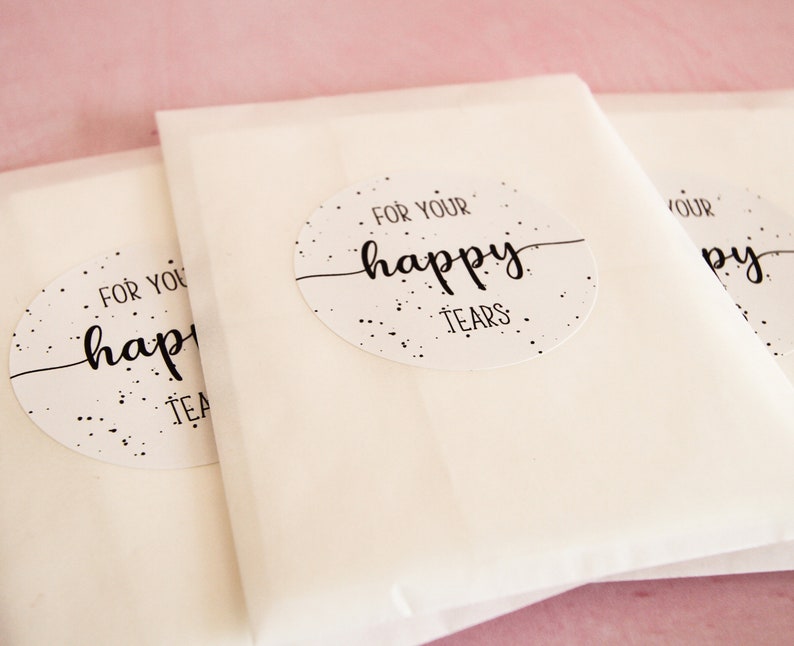 Happy Tears Tissue Packs Wedding Tissues for Your Happy | Etsy UK