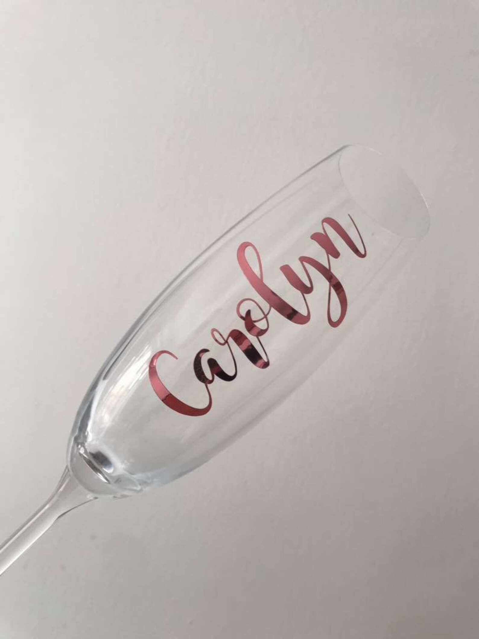 Champagne Glass Decal / Wedding Name / Vinyl Sticker ONLY / Etsy UK