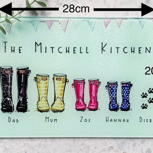 Customised Glass Chopping Board, Kitchen Gift, Personalised Gift bild 4