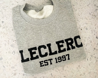 Charles Leclerc Sweatshirt, University Sweatshirt, Driver Sweatshirt