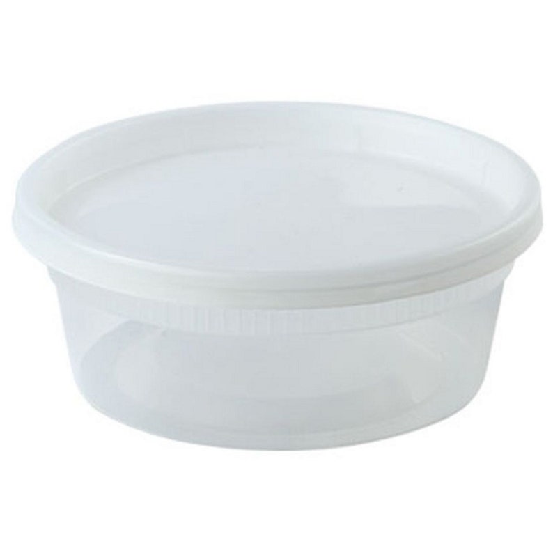 8oz. Clear Plastic Disposable Containers W/ Lids 50ct. Etsy