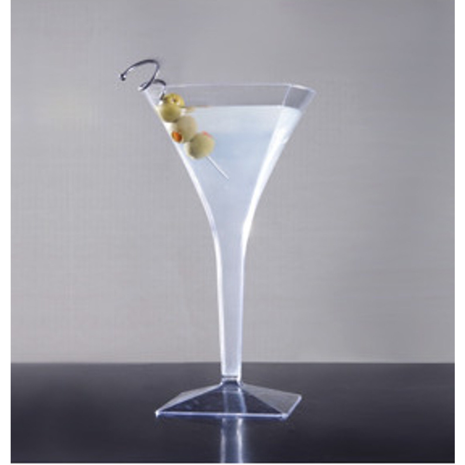 8oz. Clear Plastic Square Tall Martini Glasses 6pk. Etsy