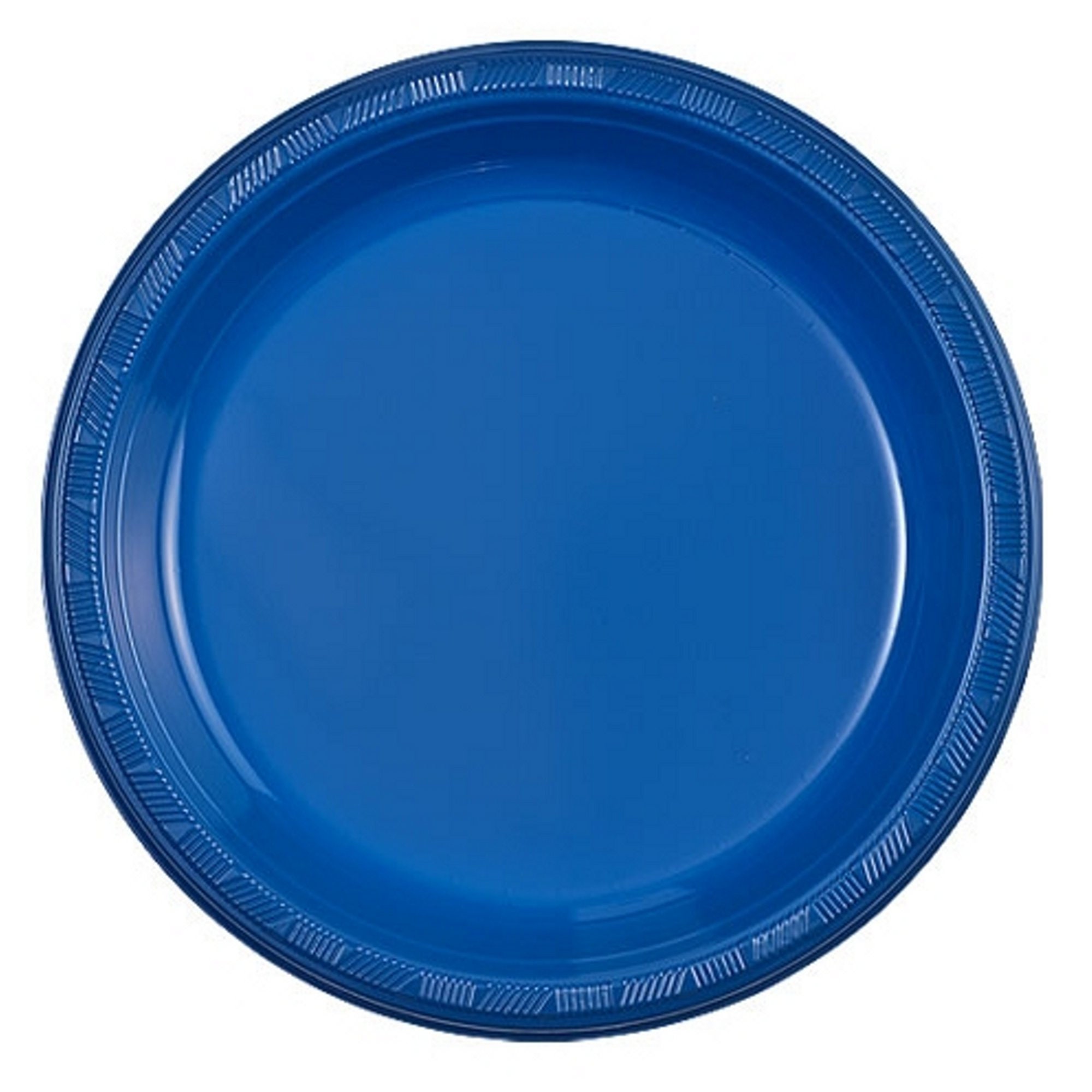10 Regal Blue Plastic Plates 50ct Etsy UK