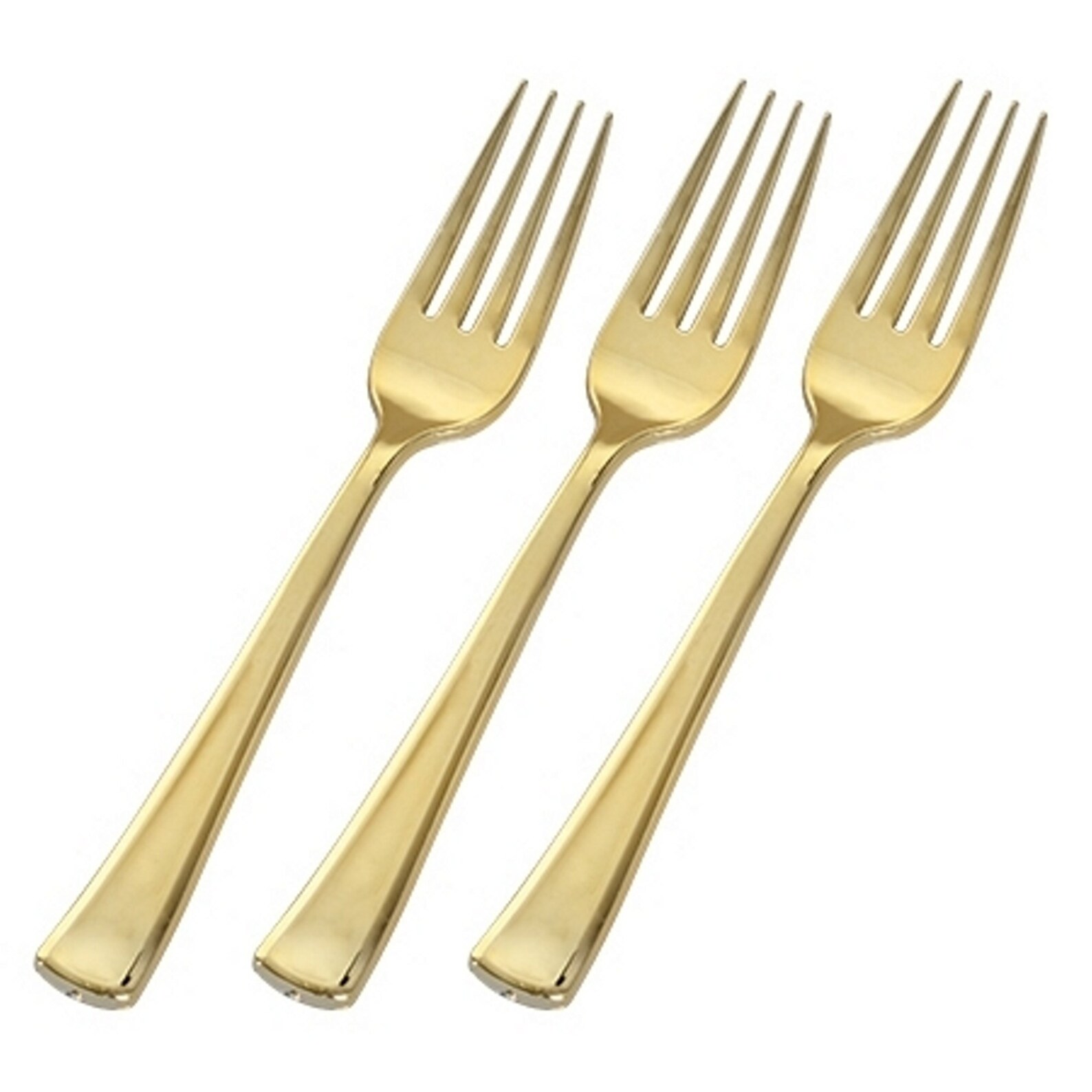 Gold Splendor LOOKS LIKE REAL Gold Plastic Forks case of Etsy