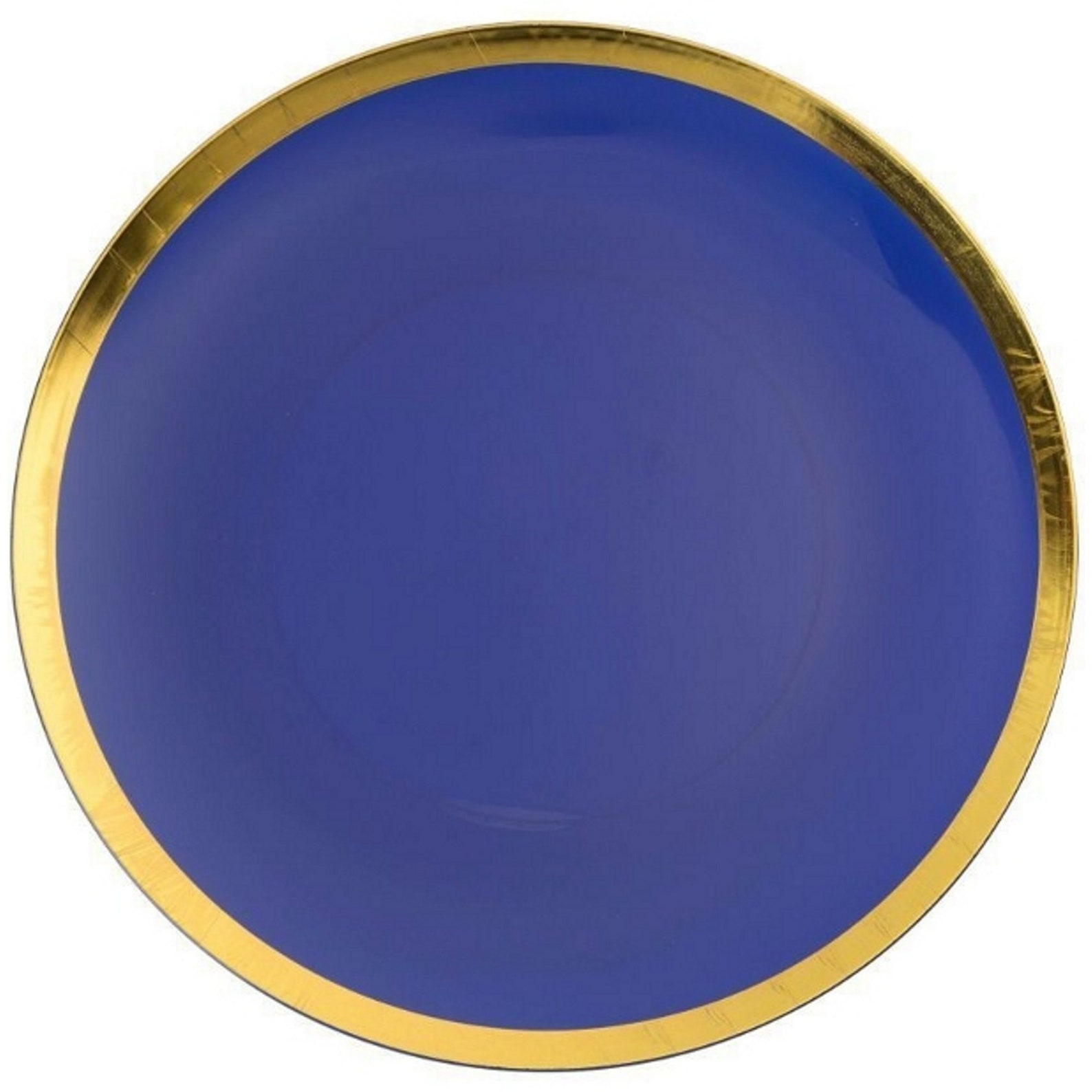 Glam Design 10.25 Navy W/ Gold Rim Plastic Dinner Plates Etsy