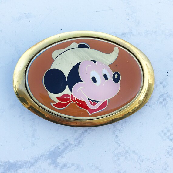 mickey mouse belt buckle