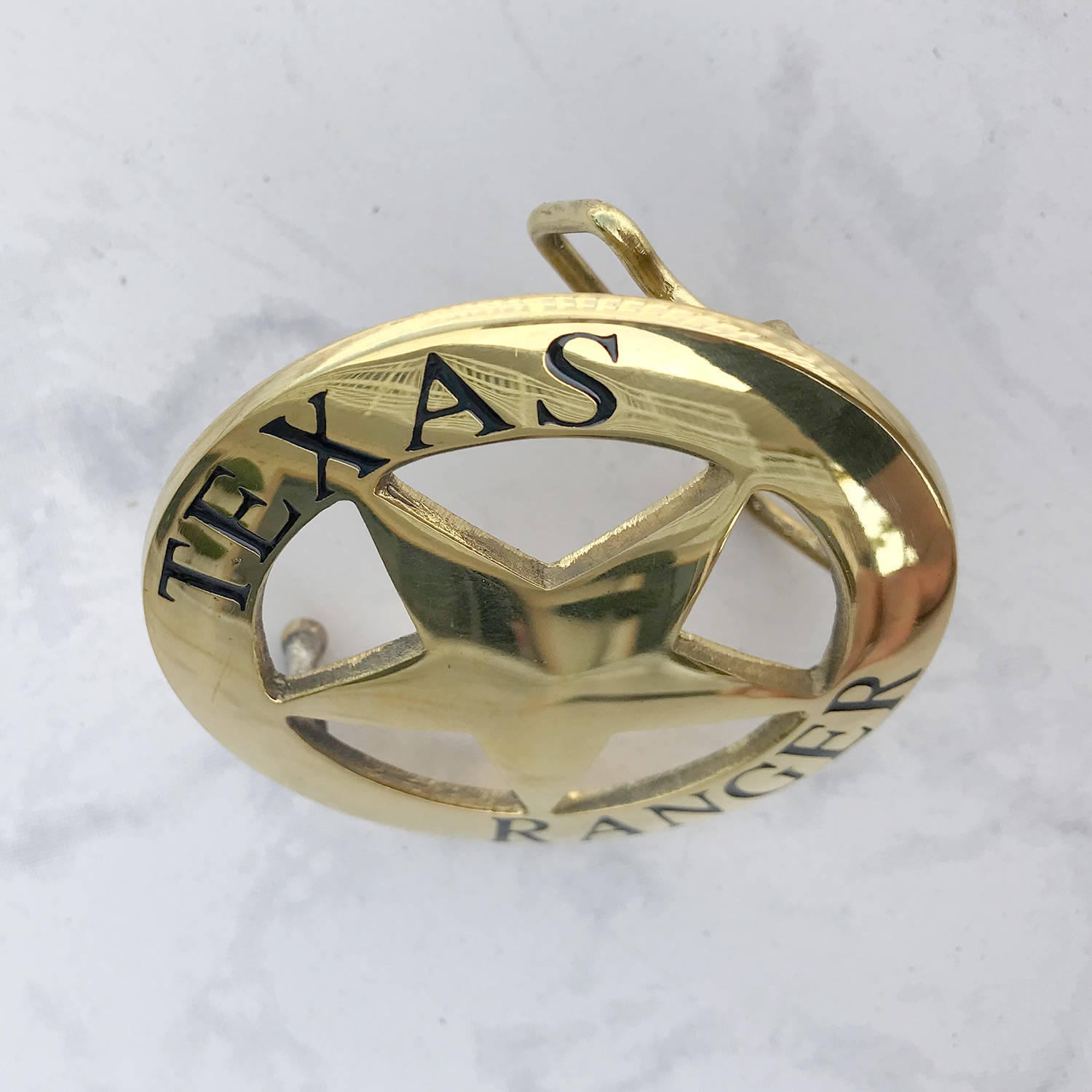 Vintage Men's Belt Buckle Texas Ranger Solid Brass - Etsy