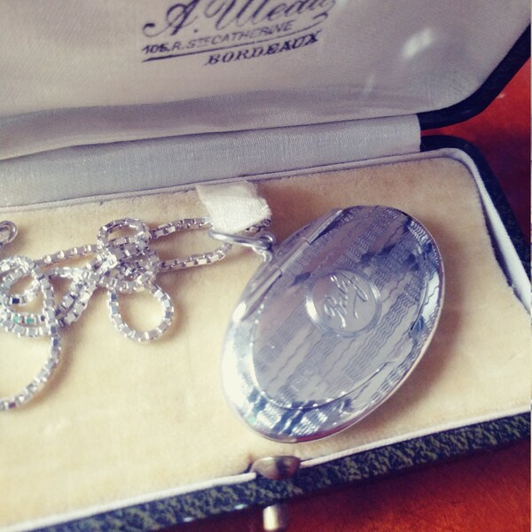 1918 ADIE and LOVEKIN Silver LOCKET engraved 'Baby' and a perfect gift for a loved one!