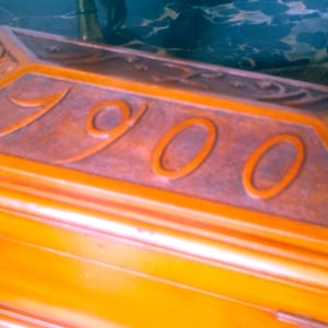 ARTS & CRAFTS MARRIAGE Chest dated 1900