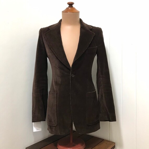 Vintage 1970’s Men’s Brown Cotton Corduroy Jacket