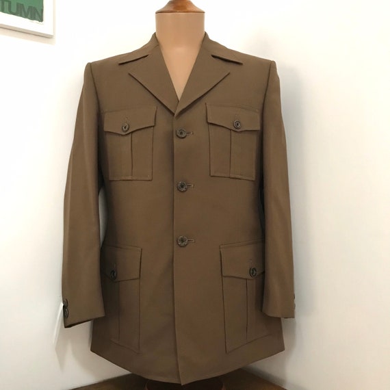 1970’s Men’s Long Sleeve Safari Suit - Never Worn