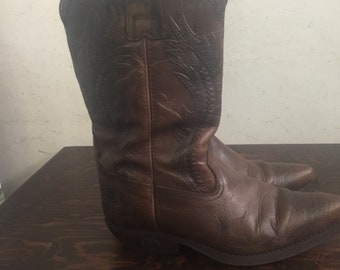 Vintage Kentucky Western Leather Cowboy Boots