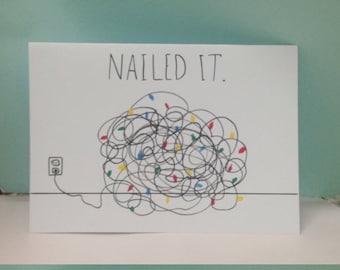 nailed it funny christmas cards funny holiday cards tangled christmas lights tangled lights card - Tangled Christmas Lights nailed it funny christmas cards funny holiday cards tangled christmas lights tangled lights card - Tangled Christmas Lights