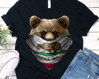 Tee Plain Graphic California Bear Clip Art Shirt Girls Tops Assorted