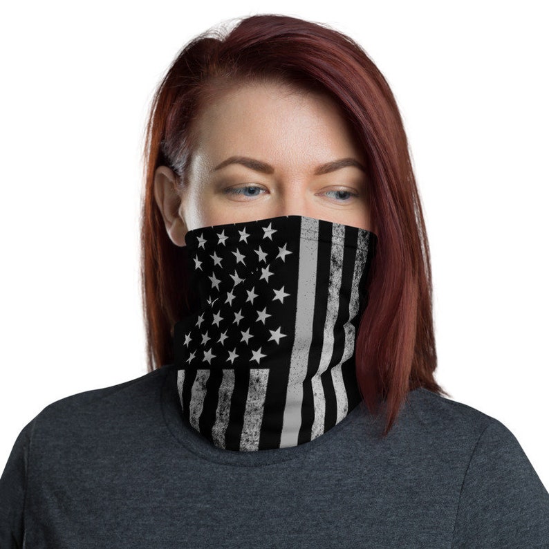American Flag Neck Gaiter / USA Flag Unisex Face Cover / Face Etsy