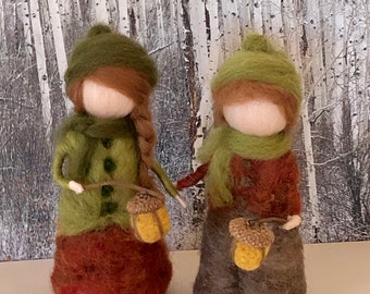 Needle Felt Lantern Walk Children, Waldorf Inspired, Fall/Autumn Nature Table