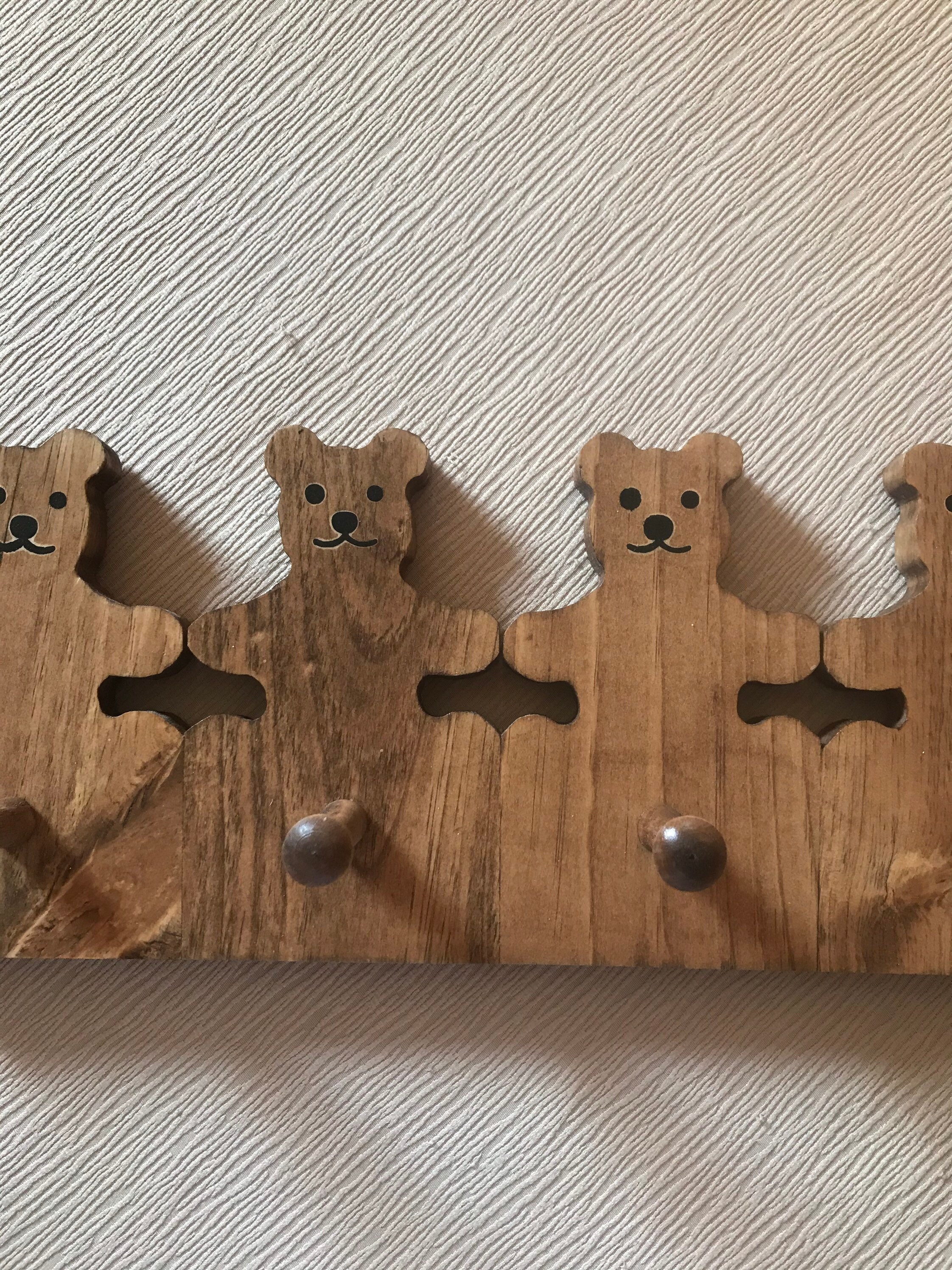 Teddy Bears Kids Bedroom Coat Rack Hanger Organizer Custom Etsy
