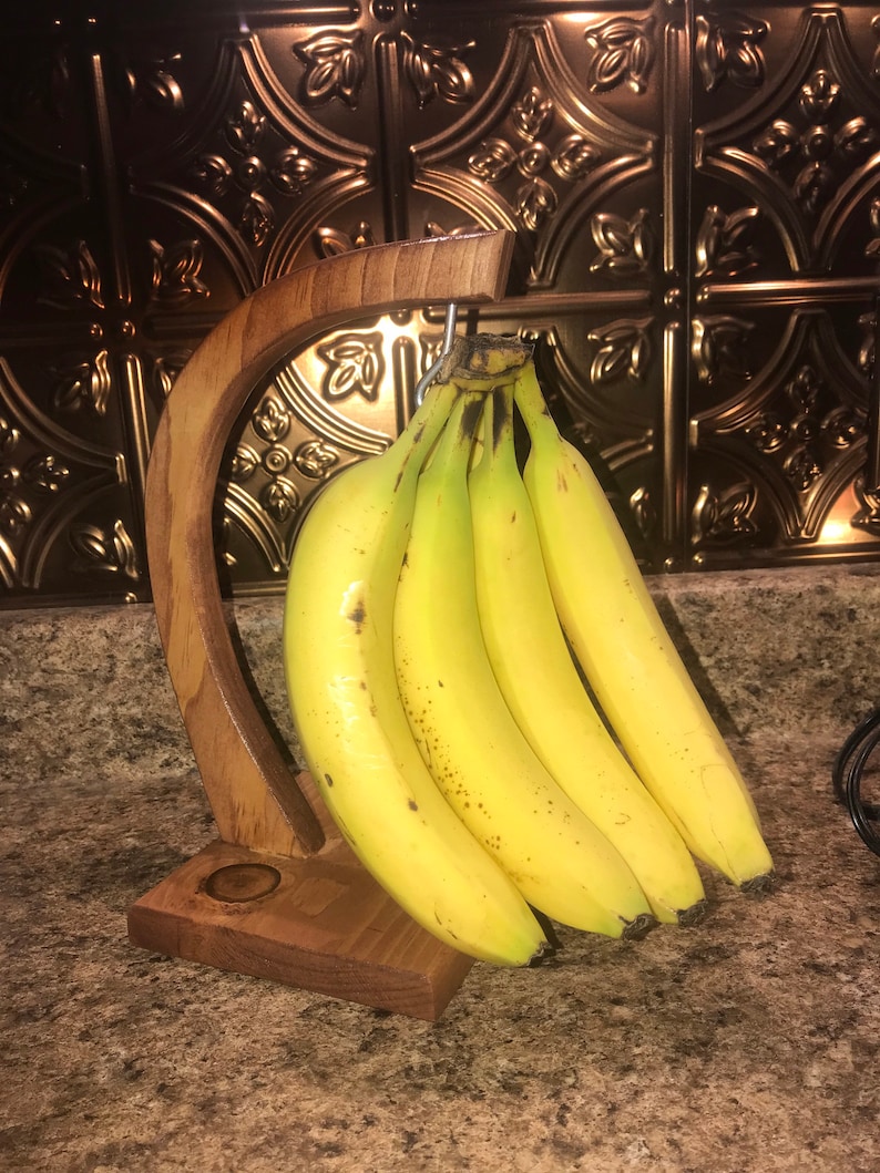 Custom Made Wooden Banana Tree Banana Holder Etsy