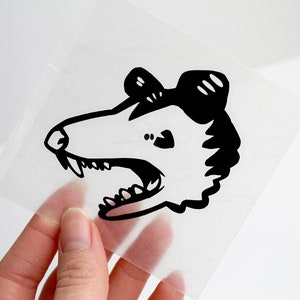 Cute and Screaming Opossum Designs SVG & PNG Digital Download Files For Cricut and Silhouette image 3