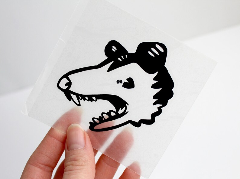 Cute and Screaming Opossum Designs SVG & PNG Digital Download Files For Cricut and Silhouette image 3