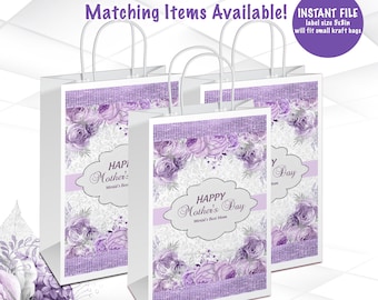 Mother's Day Gift Bag Label Instant Download | Mother's Day Gift Bag Label Template | M1