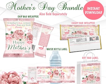 Mother's Day Favors Instant Download Bundle Mother's Day Printable Bundle  Floral Mother's Day Favors Printable M5