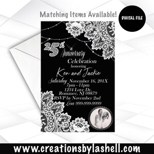 Anniversary Invitation Digital File | Wedding Anniversary Invitation Template | Anniversary Invite Printable | A2