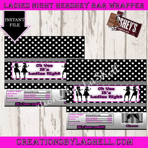 BACHELORETTE Party Hershey/'s Candy Bar Wrappers Last Night Out