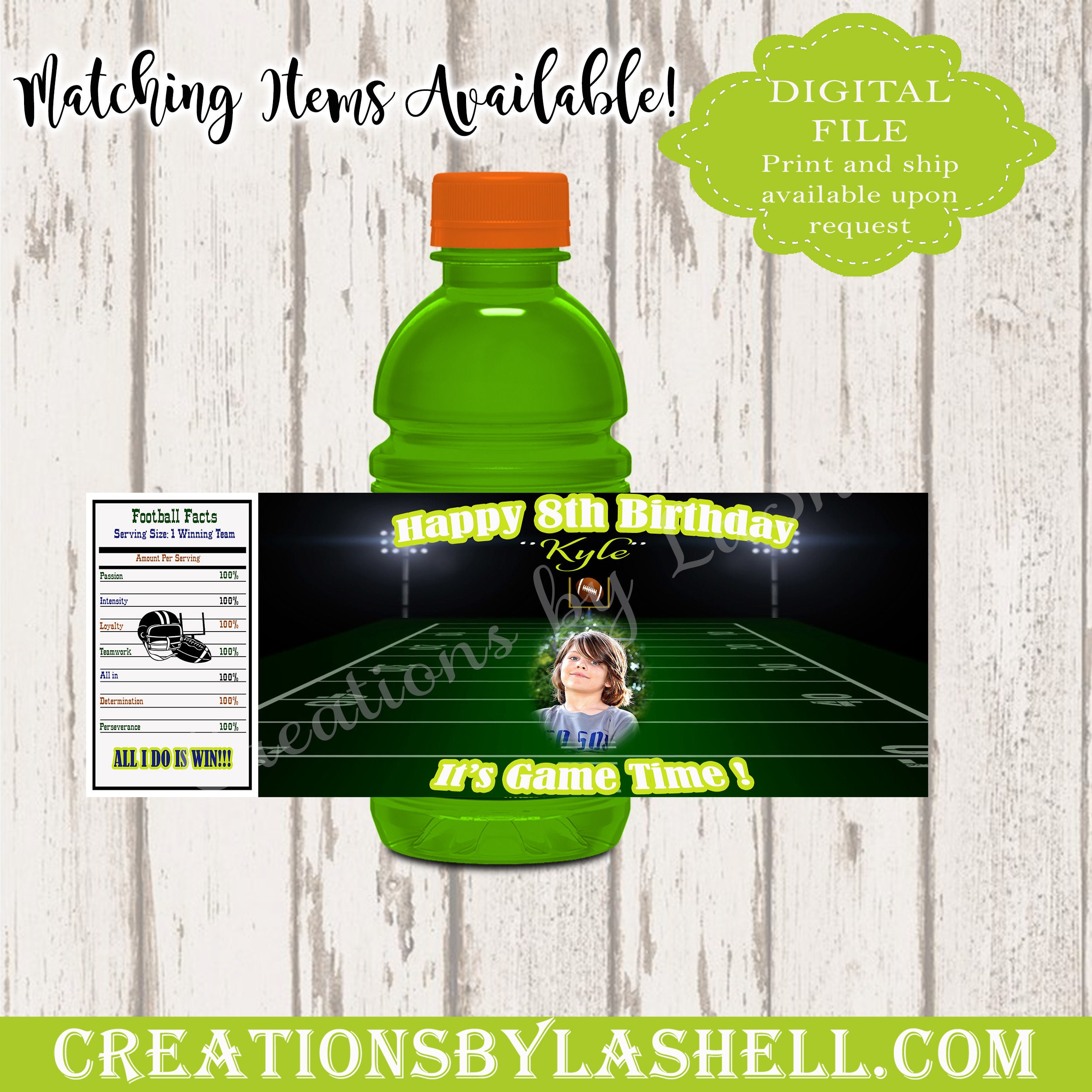 Gatorade Labels Sports Party Football Sport Drink Etsy