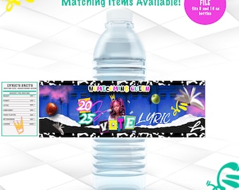Homecoming Queen Water Bottle Labels | Vote for Me | Custom Campaign Favor | Digital File Printable | HC1