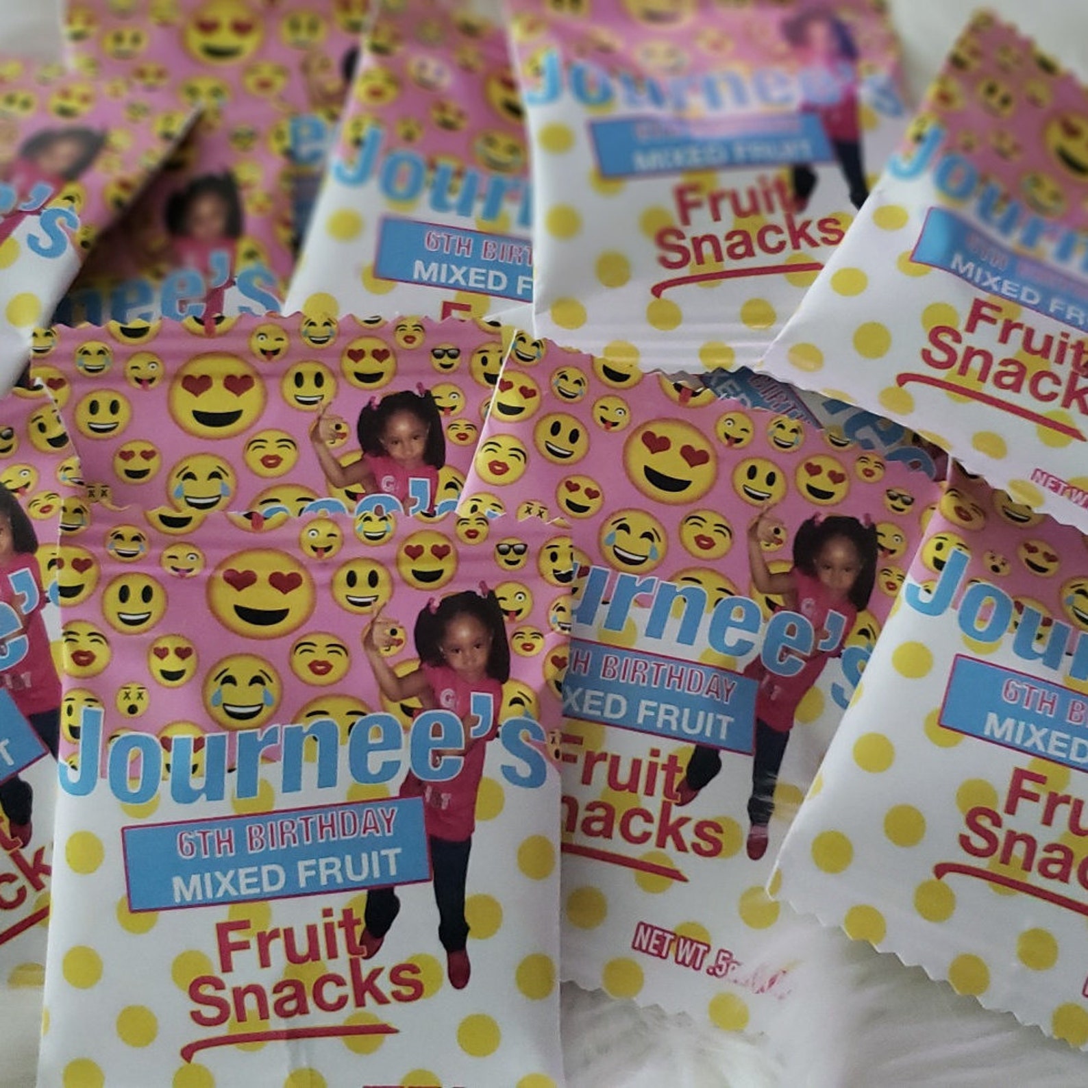 Emoji Fruit Snacks/ Emoji Party Favor/ Custom Candy/ Emoji Etsy