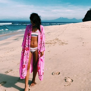 Bali Floral Kimono in Pink