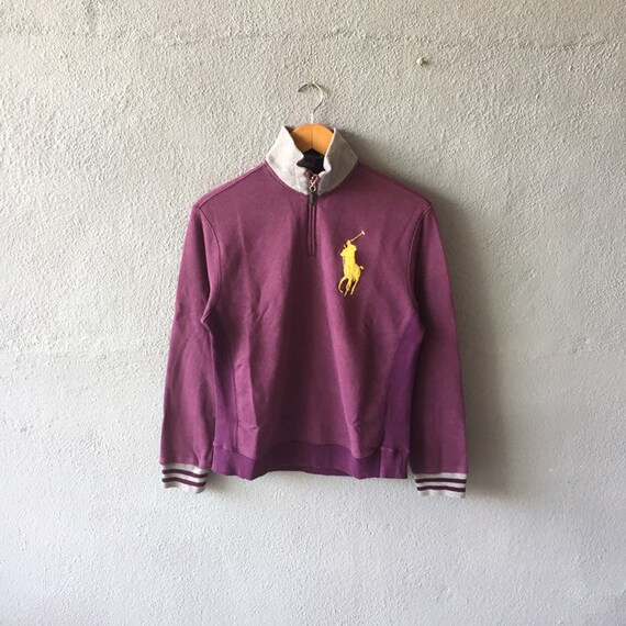 purple polo sweatshirt