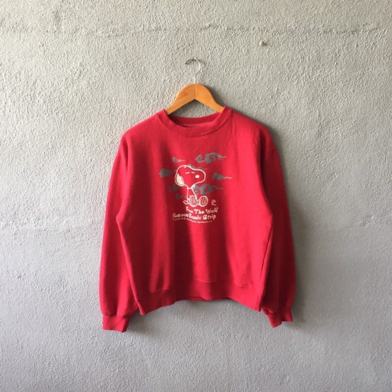 Vintage 90s Peanuts Sweatshirt Peanuts Crewneck Pe