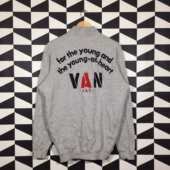 Vintage 90s Van Jac Sweatshirt Quater Zip Van Jac